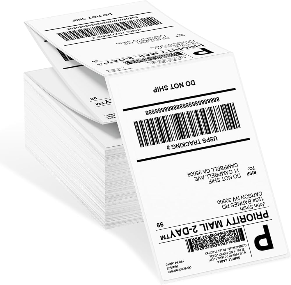 Rouleaux De 500 Étiquettes Thermiques 100x150mm - 4x6